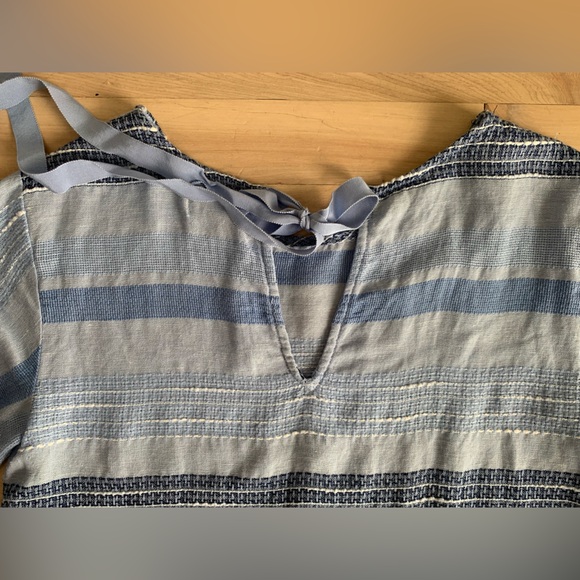 CLOTH & STONE by Anthropologie - Linen Bella Dahl 3/4 sleeve Frayed Hem Top - Picture 11 of 12